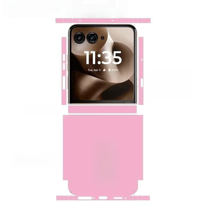 Colorful Anti-Scratch Phone Skin For Motorola Razr60 40 50 Ultra Back + Hinge Decal Matte Film For Moto Razr 40 50 Decal Sticker