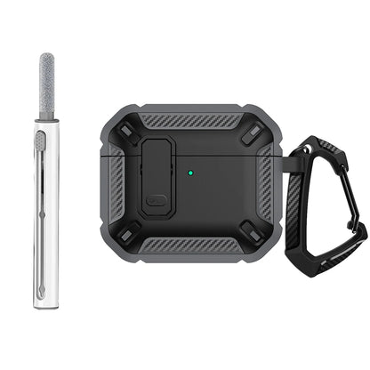 Security Lock Case For AirPods 4 4th Gen Cover TPU PC Protective Cases For Apple AirPods 5 Fundas Earphone Accessories With Hook