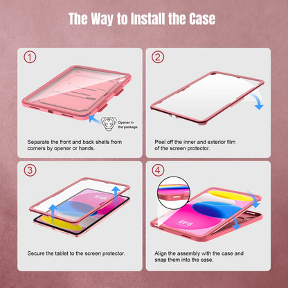 Case for iPad (A16) 11th Generation 11Inch 2025,iPad 10th Gen Case 2022 with Screen Protector Heavy Duty Shockproof Rugged cover