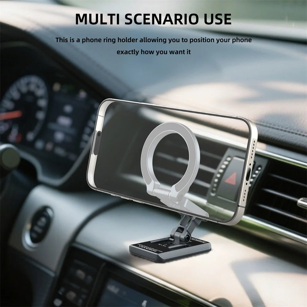 Dual Magnetic Phone Holder Desk Magnet Tripod Phone Mount 1/4'' & ARCA-Swiss Gym Mount for for iPhone Android Car/Airplane Stand