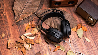 HarmonicDyne Romantic Open-Back Over-ear Headphones 60mm Bamboo Fiber Driver & Open-Back Earcup Design