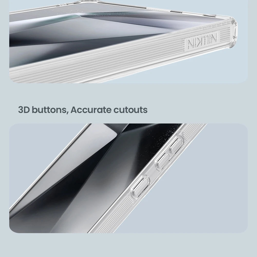 Nillkin For Samsung Galaxy 26 Ultra S26+ S26 Plus S25 Ultra S24 Ultra Nature Pro Magnetic Transparent TPU Frame Cover Phone Case