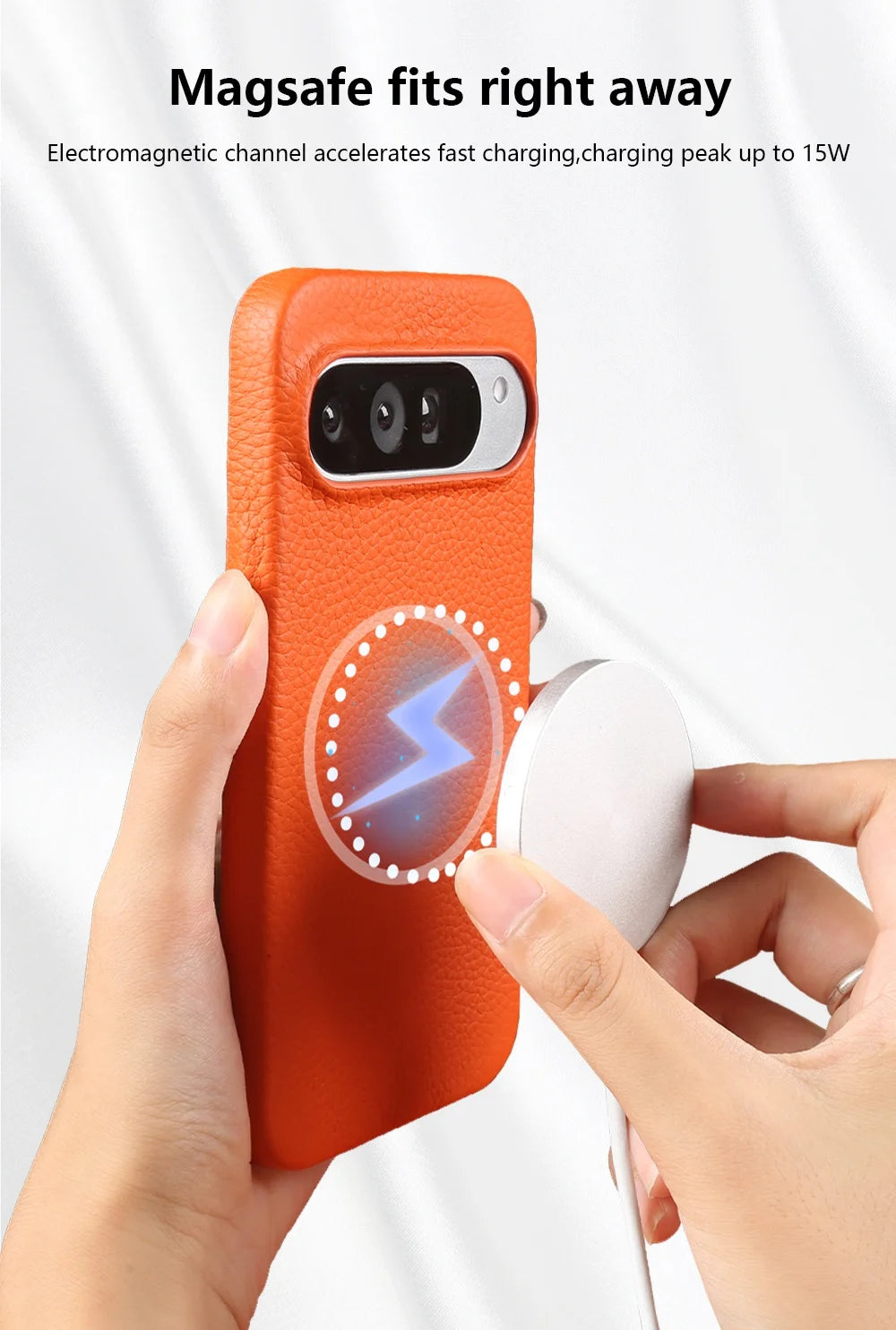 Luxury Magnetic Genuine Leather Case for Google Pixel 10Pro 9 7A 8 6 Full Protection Magnet for Magsafe Cases Shockproof Cover