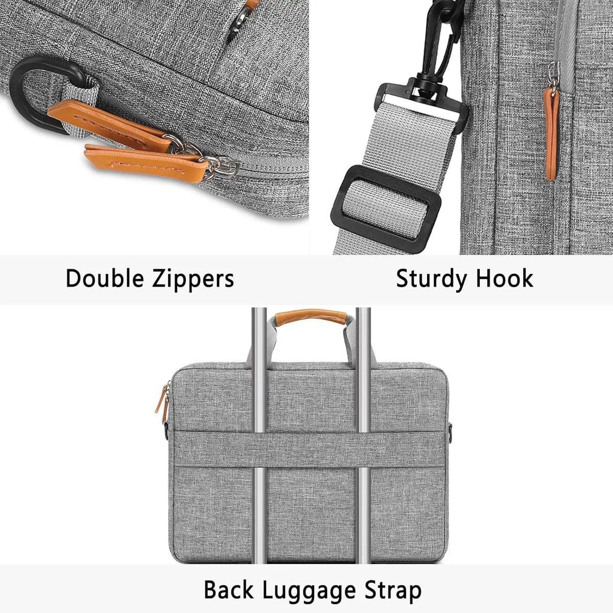 Laptop Shoulder Bag 15-16 inch Computer Messenger Bags for MacBook Pro 16 HP Dell Lenovo Asus Acer Notebook Handbag Briefcase