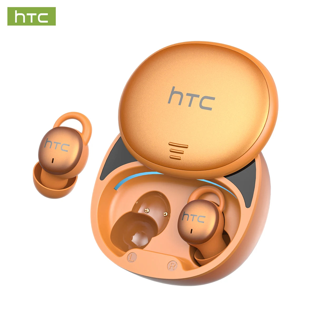 Micro Sleep Wireless Earbuds HTC NE97 Bluetooth 5.3 Pain-Free Fit 18H Playtime Friendly Earphones Soft Sound Side-Sleep