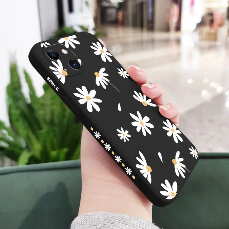 Plain Daisies Phone Case For iPhone 17 17 Air 16 16e 15 14 13 12 11 Pro Max Mini X XR XS MAX SE2020 8 7 Plus 6 6S Plus Cover