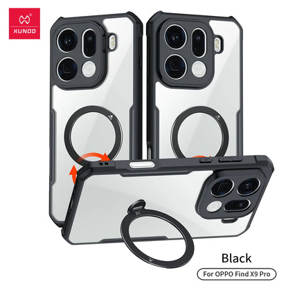 Xundd For Oppo Find X9 Ultra Case Airbags Shockproof PC&TPU Matte Transparent Bumper Anti-Drop Phone Cover  For Find X9 Ultra