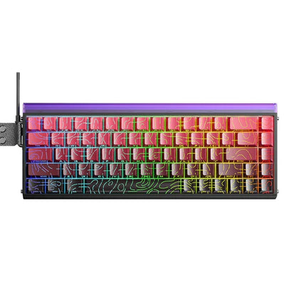 AULA Hero68 HE 65% ANSI US Layout Hot-Swap Wired Magnetic Gaming Keyboard 8kHZ Rapid Hall Effect Switch RGB Backlight Light Box