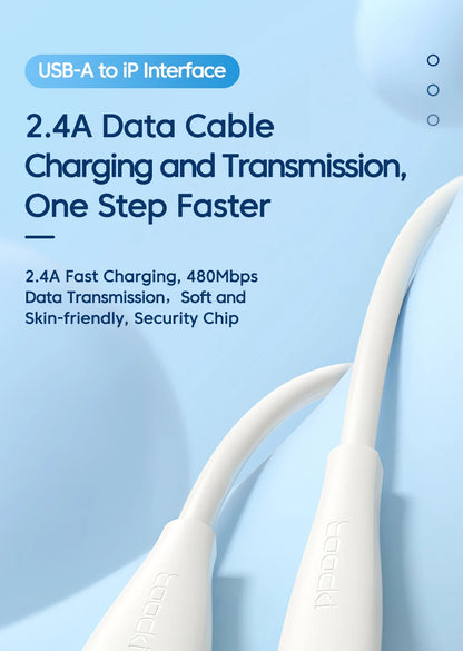 Toocki USB Cable For iPhone 15 14 13 12 11 Pro Max XR XS 8 7 6 Plus Fast Charging Wire For iPhone Charger Charging Cable Cord
