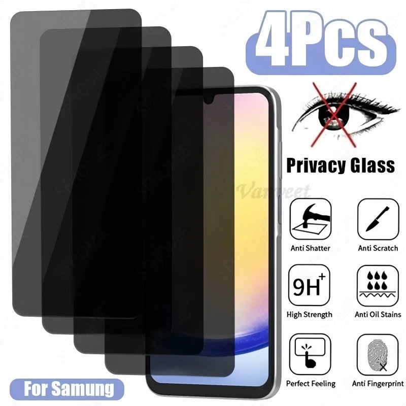 Anti-Spy Tempered Glass For Samsung A57 5G A 57 A56 A55 A37 A36 A35 A53 A54 A52S 5G A51 A17 A07 A16 A15 Privacy Screen Protector