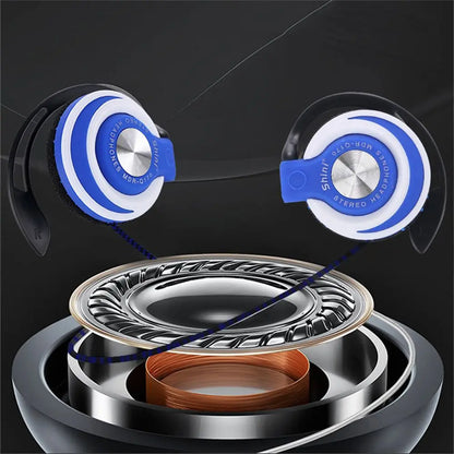 Sports Running FM and Over-ear for Phones/MP3/MP4 HIFI Stereo Wired Headphones Bass Headset Wired Earphone Ear Hanging