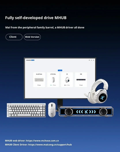 MCHOSE Ace68 Turbo Magnetic Switch Keyboard 16k Aluminium Alloy 0.001mm E-Sports Keyboard Ergonomics Low Delay Gamer Keyboards