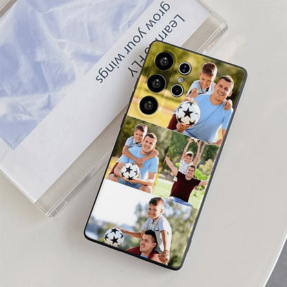 Customized Multiple Photo Soft TPU Protective Case For Samsung Galaxy S9 S10 S20 S21 S22 S23 S24 S25 FE Plus Ultra Phone Cover