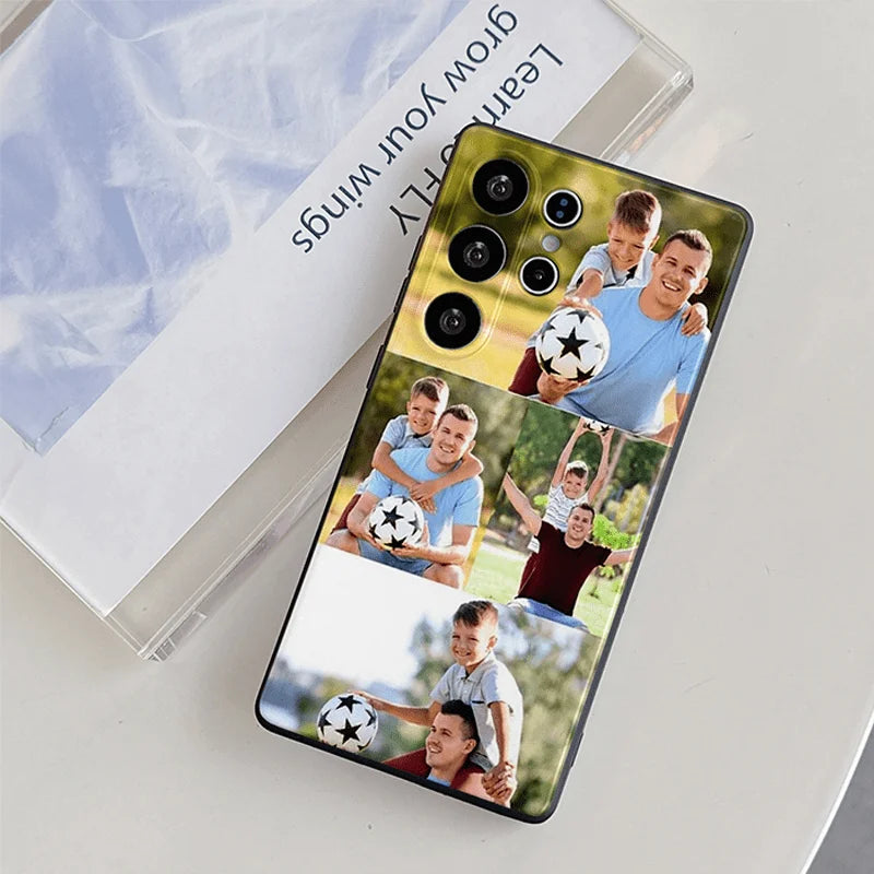 Customized Multiple Photo Soft TPU Protective Case For Samsung Galaxy S9 S10 S20 S21 S22 S23 S24 S25 FE Plus Ultra Phone Cover