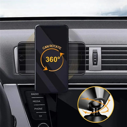 Universal Magnetic Phone Holder Car Mount With Car Air Vent Clip Cellphone Mount Phone Bracket 360 Degree Adjustable Smart Phone