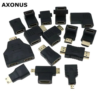 HD adapter Micro Mini HDMI-compatible 90 degree right-angle adapter HDMI 270 degree HDMI male to female HDMI elbow connector