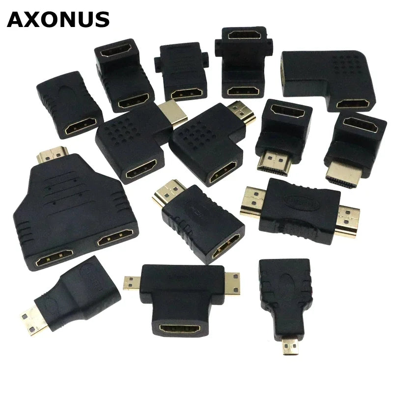 HD adapter Micro Mini HDMI-compatible 90 degree right-angle adapter HDMI 270 degree HDMI male to female HDMI elbow connector