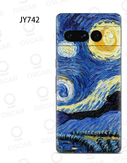Colorful Decal Skin for Google Pixel 8 7 6 Pro 6A Back Screen Protector Film Cover Ultra Thin 3M Wrap Modified Case Sticker