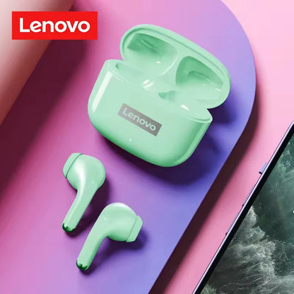 Lenovo LP40 Pro Wireless Earbuds Bluetooth 5.1 25H Playtime USB-C Fast Charge Deep Bass Touch Control IPX5 Sport Headphones