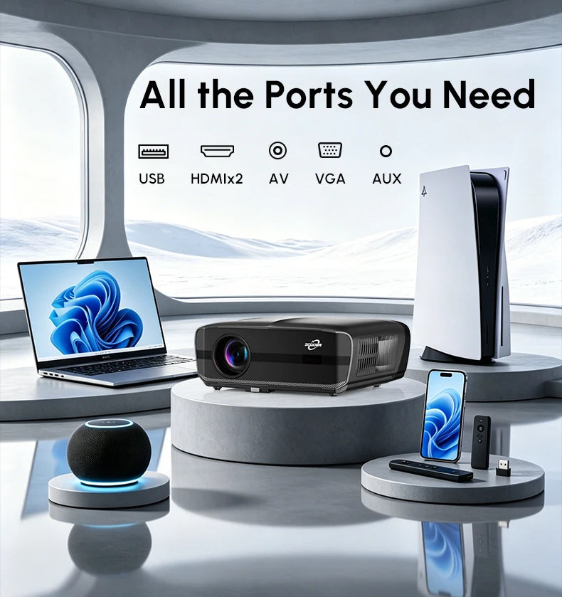 New 4200ANSI 1000D Google TV Projector 4K Supported Netflix Certified Auto Focus Home Theater HiFi Stereo with Dual Mic 2026