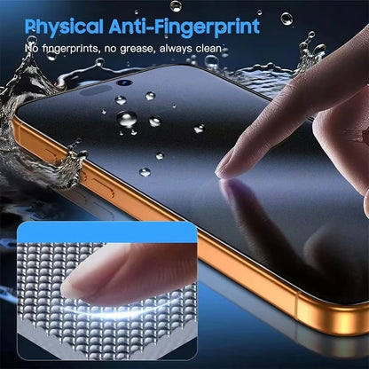 1-5Pcs Matte Privacy Tempered Glass Screen Protector For iPhone 18 17 Pro Max 16 15 14 Plus 13 11 12 XS Air 16e Dust Free Instal