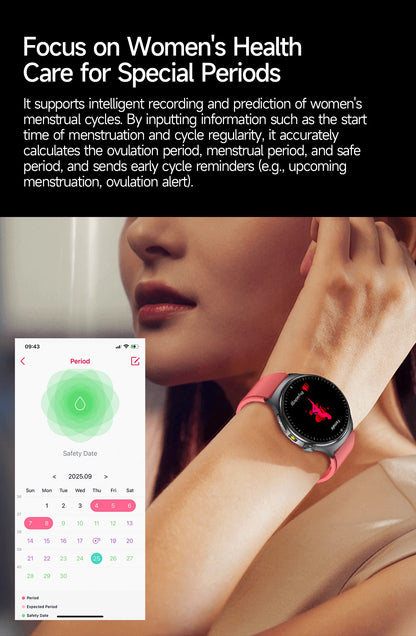 2026 New Accurate Diagnosis ECG Smart Watch Body Fat Blood oxygen BP Health Sport HD AMOLED Screen call Smart watch Men Women