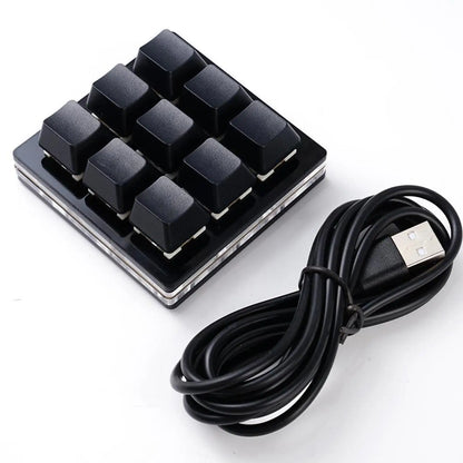 USB Programming Macro Custom Mechanical Keyboard RGB 24/16/12/9/8/4/3/2 Key Copy and Paste DIY Gaming Mini Keypad Macropad