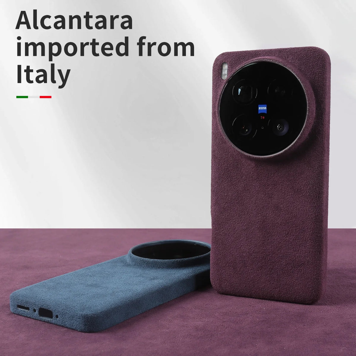 Full Coverage Magnetic for ALCANTARA Case for Vivo X300Pro X200Ultra X90Pro X80 for Magsafe Artificial Leather Suede Phone Cover