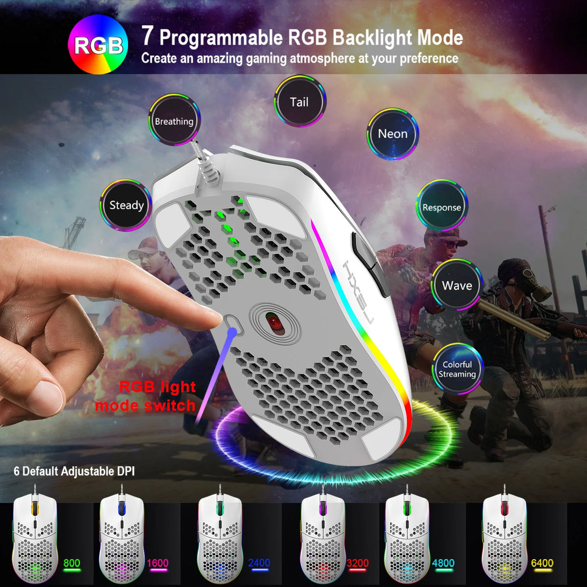 Keyboard and Mouse 68key Wired Membrane RGB Light 70% Clavier Souris Combo Gamer Gaming PC Full Set Kit Mobilador USB Keyboards