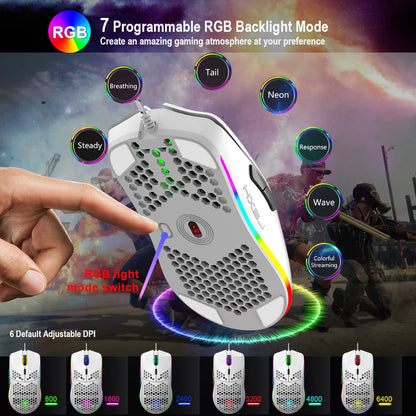 Keyboard and Mouse 68key Wired Membrane RGB Light 70% Clavier Souris Combo Gamer Gaming PC Full Set Kit Mobilador USB Keyboards