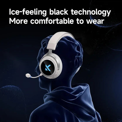 MCHOSE X9 Wireless Headworn Game Headset7.1 Three Mode 53mm Aluminum Foil Polymer Diaphragm E-Sports Gift Bluetooth 2.4G Headset