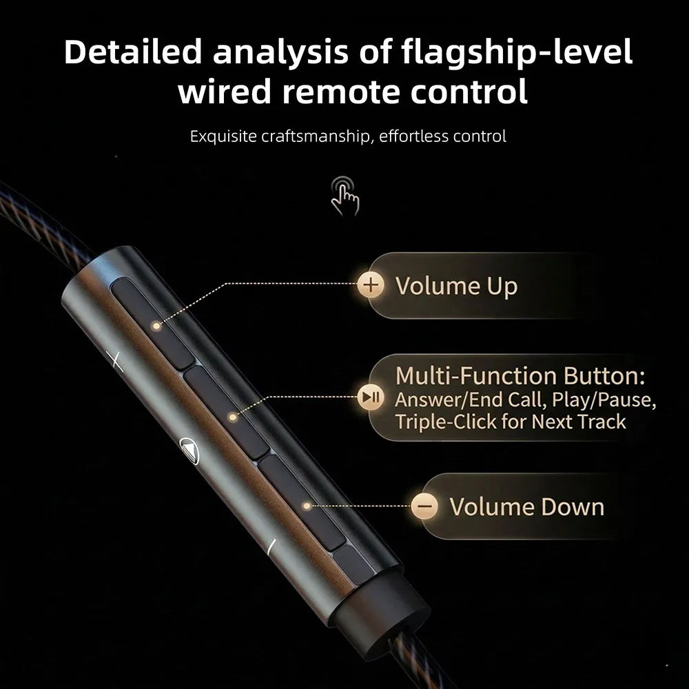 KEYSION Type-C HiFi Game In-Earphone EQ Adjustment 32bit/384kHz DAC Hardware Decoding Heaphone USBC Phone Wired Headset with Mic