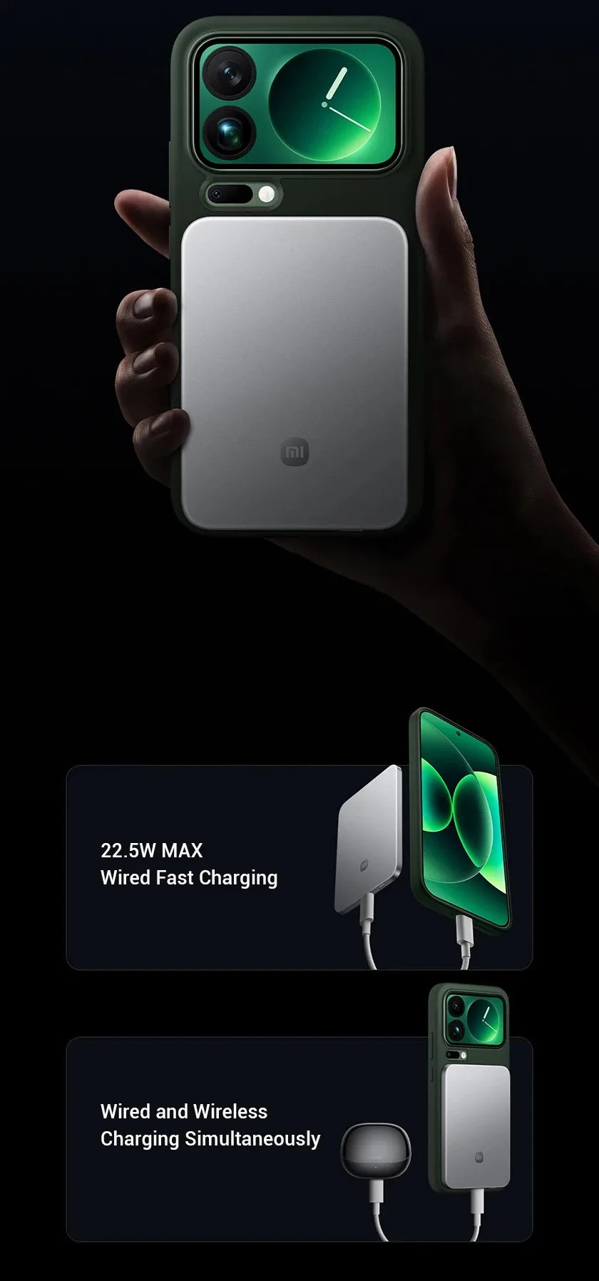 Xiaomi Jinshajiang 5000mAh 22.5W MAX Ultra Thin Portable External Battery Power Bank Fast Charging for iPhone