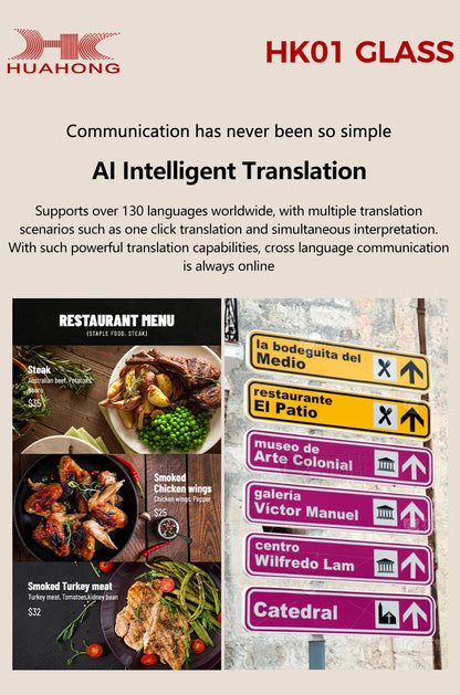 2026 AI Smart Glasses 13MP Camera Take Photo Live Streaming ChatGPT Translations Stabilized POV Recording Audio Music Sunglasses