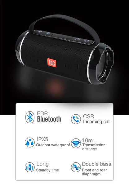 Wireless Subwoofer Portable Bluetooth Speaker Radio FM Waterproof Sound Box Music Caixa De Som Coluna Blootooth Bass Hifi Bocina