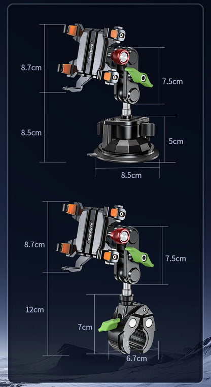 LanParte Universal Car Mount Phone Holder for Dashboard Windshield with Suction Cup Base for iPhone, Samsung, Google, More Phone