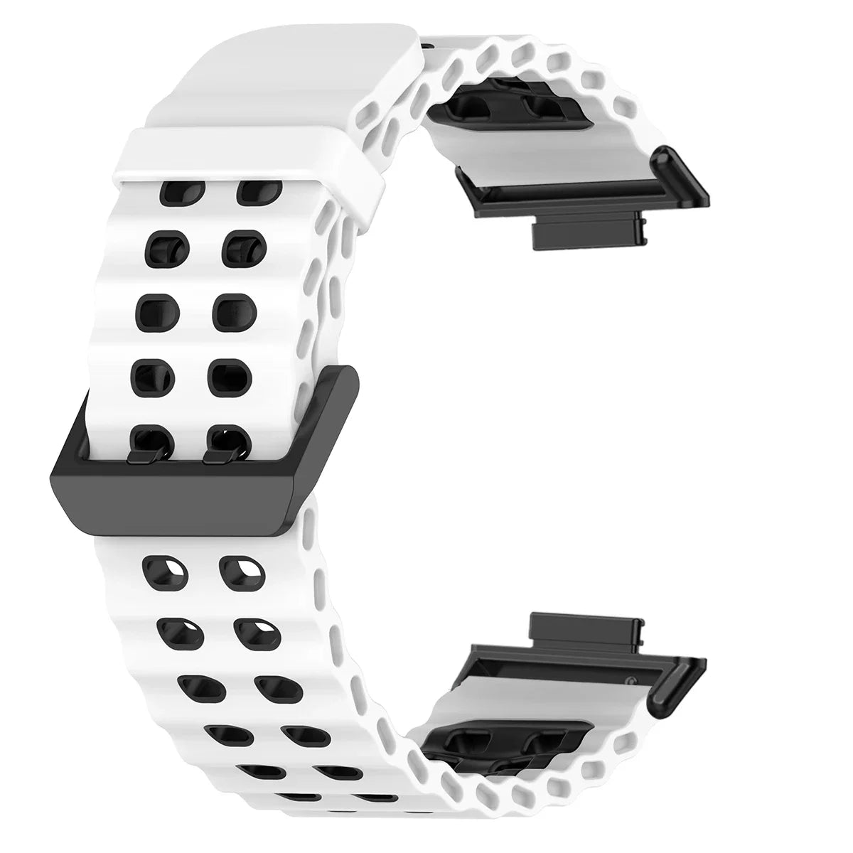 Soft Silicone Strap for Redmi Watch 6 5 4 Sports Two Tone Wristband for Xiaomi Mi Band 8 9 Pro Adjustable Rubber Wristband