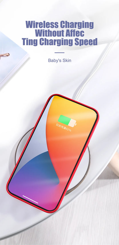 2024 NEW Liquid Silicone Case For iPhone 14 12 11 13 15 Pro Max Mini Luxury Shockproof Cover X XR XS 6 7 8 14 Plus SE Accessory