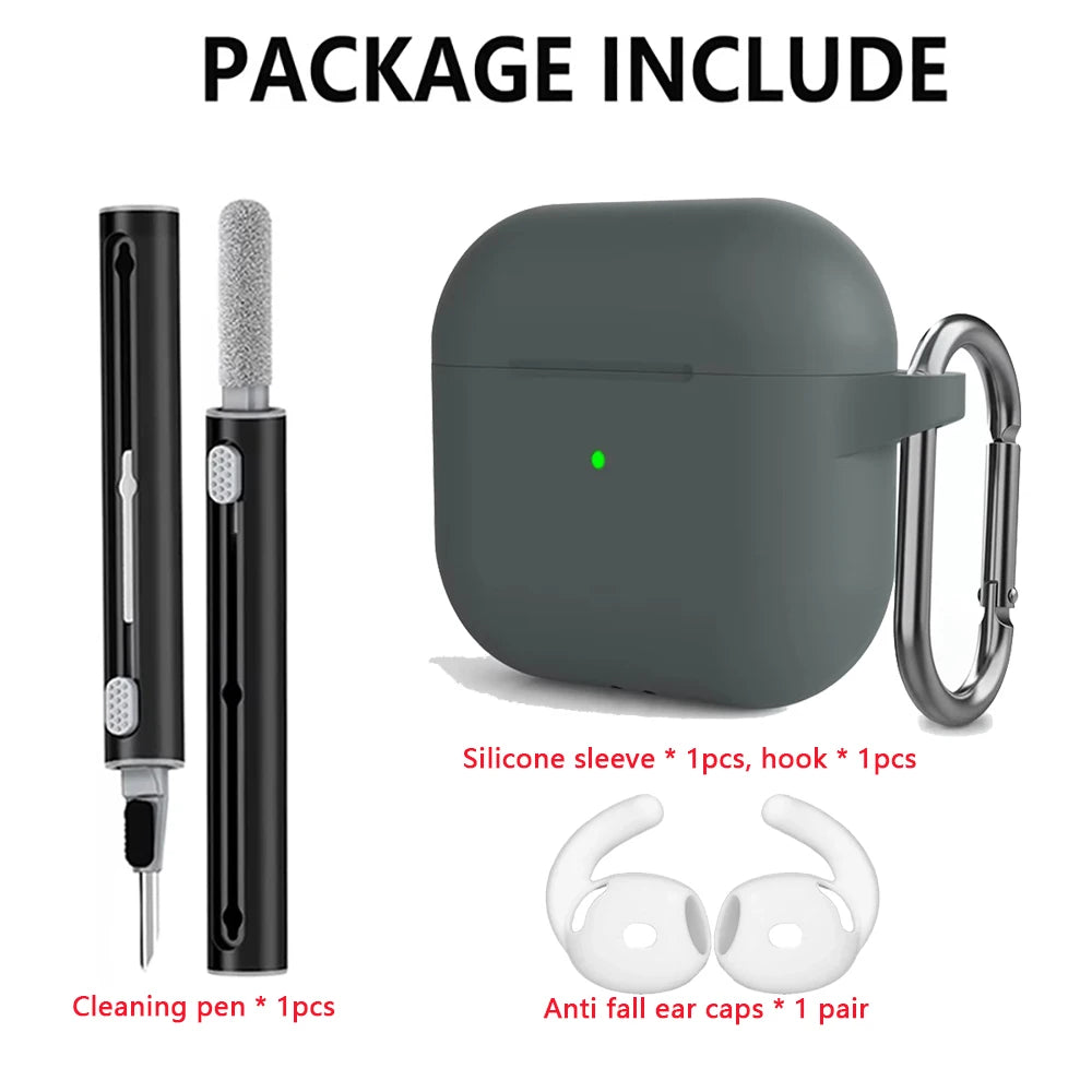 Kit Case For Apple Airpods 4 Case earphone accessories Soft Silicone Protective Cover silicone for Apple air pods 4 case