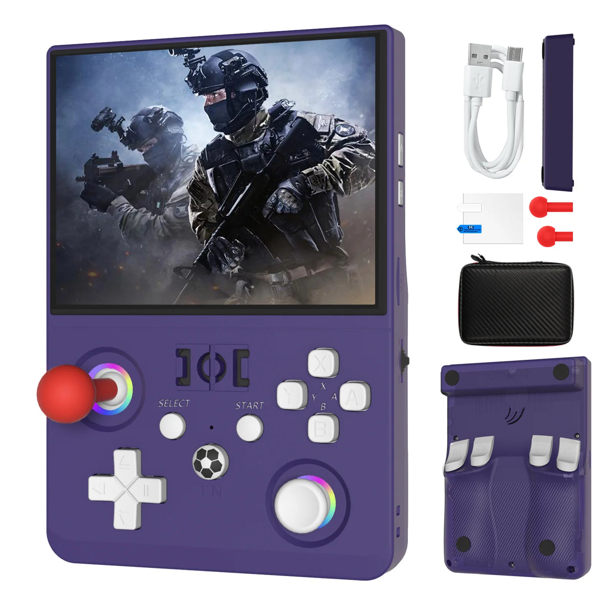 New Max2 Retro Handheld Game Console Linux System 4.5 Inch IPS Screen 64G/128G Portable Pocket Player Built-in 18000+ Games