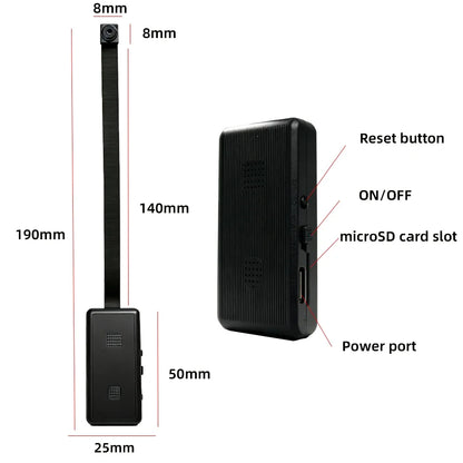 HD4K mini Wi-Fi Camera, Supports Remote Viewing, Motion Detection, Optional Macro Lens, Home Nanny Style Camera