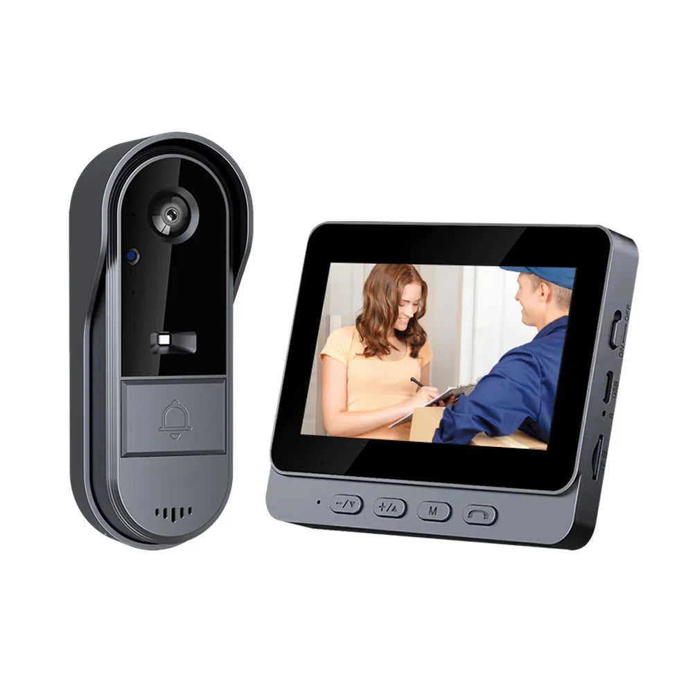 M16S M15S WiFi Wireless Intercom Smart Doorbell 4.3inch IPS Screen Video Security Camera Two-Way Intercom HD Surveillance Camera