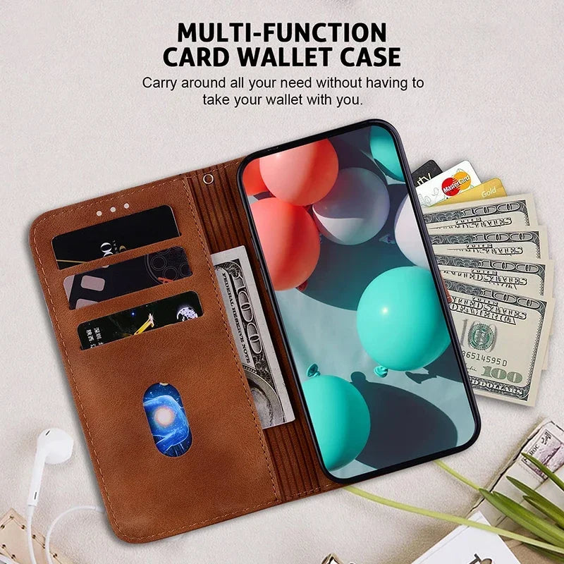Stand Flip Wallet Case For Google Pixel 4 5 6 6A 8 8a 9 7 7A Pro Pixel 9 Pro 3A XL Leather Protect Cover