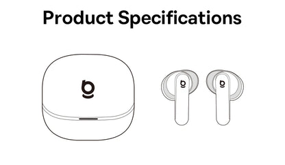 Baseus Bowie MS1 -55dB Adaptive ANC Earbuds Semi-In-Ear Wireless Bluetooth 6.0 Earphones Stable Fit Ear Hi-Res Audio Headphone