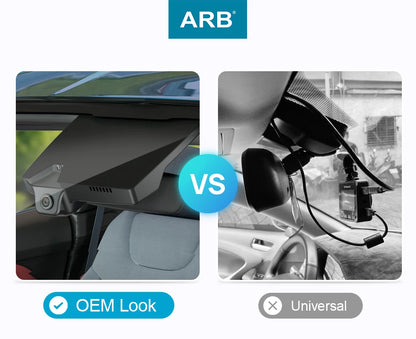 ARB 4K Car DVR for Hyundai Kona/Kona Electric 2018-2026 & Veloster/Veloster N 2019-2022, OEM Style Dash Camera WIFI APP LHD