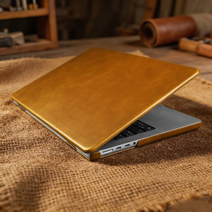 Laptop Genuine Leather Case for Macbook Air 15 A3448 M5 Pro 16 A3428 A3429 Pro 14 A3426 A3427 Air 13 A3449 M5 2026 Cover Cases