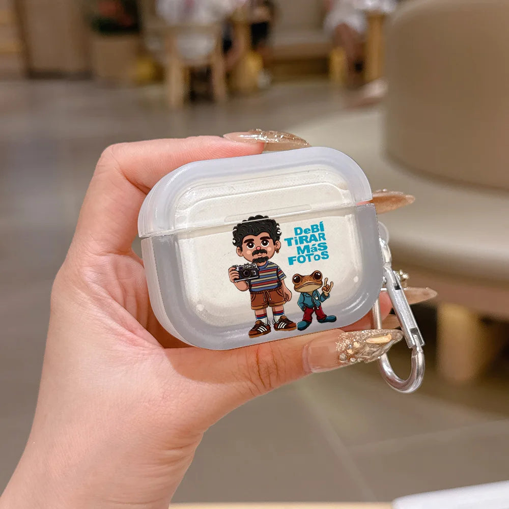 Singer B-Bad B-Bunny Translucent Silicone Case for Airpods 4 3 Pro 2 1 Wireless earphone Headphone Pro2 Protective Covers