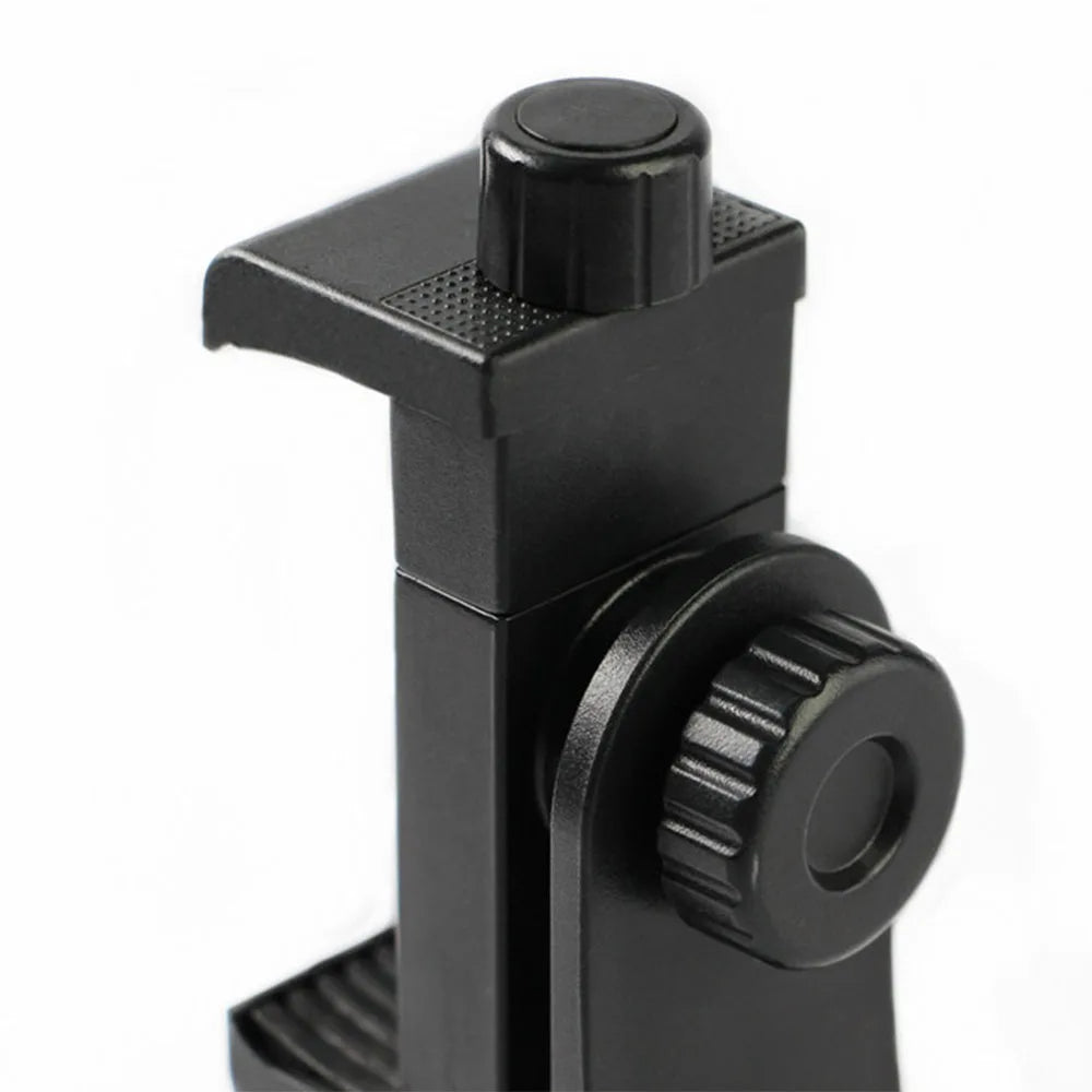 360 Degree Mobile Phone Clip Cellphone Holder With 1/4 Screw Tripod Mount Desk Tripod Adapter For Iphone Huawei Samsung