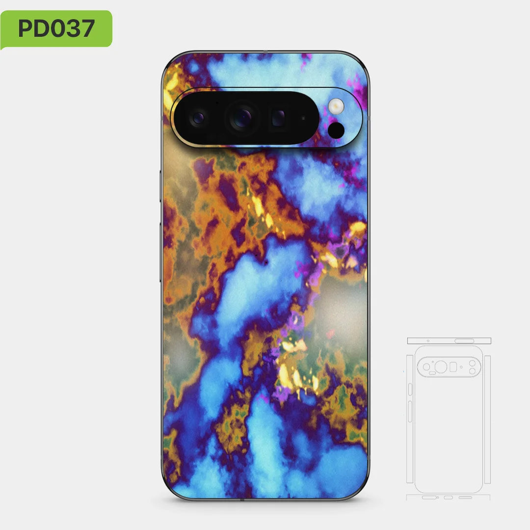 Colorful Decal Skin for Google Pixel 10 9 8 7 Pro 6 6pro Back Screen Protector Film Cover Case Macaroon Wrap Matte Sticker