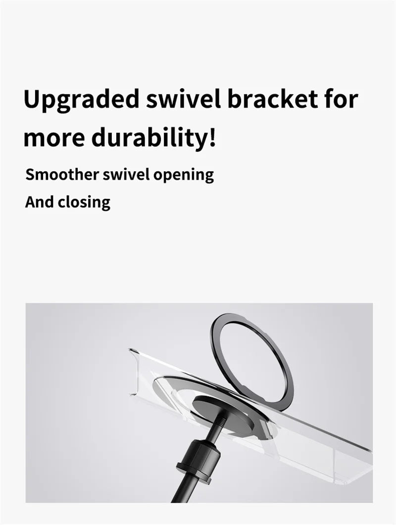Transparent Phone Case for Google Pixel 10 Pro XL 9A 8A Protective Case Magnetic Rotate Bracket MagSafe Shock Proof Cover
